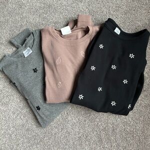 Zara Ribbed Crewneck Sweater - Heather Gray